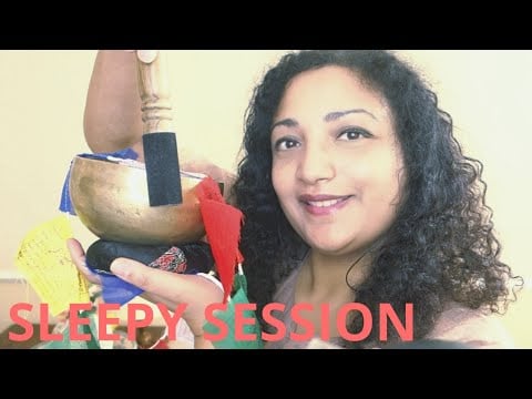 Healing insomnia session ASMR Sound Energy Reiki with singing bowls