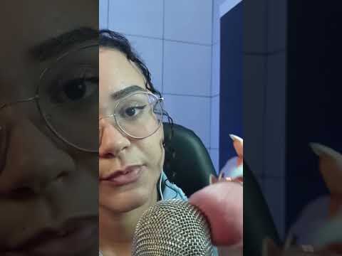 ASMR- Pincel no microfone e na tela