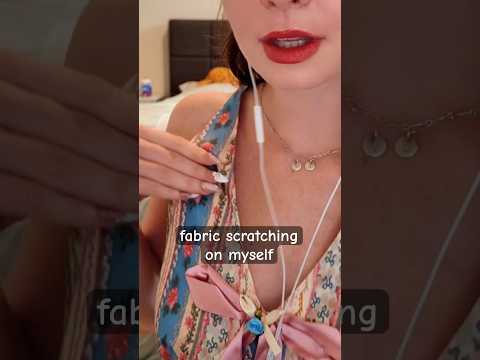 ASMR Fabric Scratching on My Clothes 👗 Up Close Tingles + Whispering #asmr