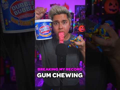 Can I Beat My Gum Chewing Record?! | #ASMR