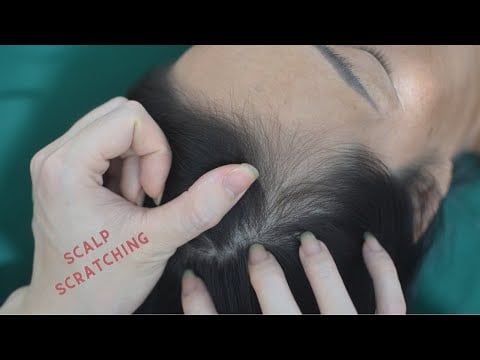 ASMR Real Person Head Scratching, Fast And Aggressive, Hair Sounds For Tingly