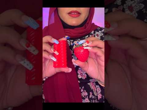 Applying cute galentine lipbalms on you asmr #triggersforsleep #asmrshorts #visualtingle