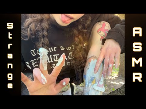 Unusual ASMR ( Shaving in the Woods + Tattoo Tracing, No Talking, Random/Chaotic, Lofi )