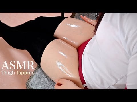 【ASMR/実写】ブルマ×ニーハイで絶対領域からむちむちハミ出た脚をタッピング💗【睡眠導入/Thighs/No Talking/Sleep/Tapping/Scratching/cosplay】