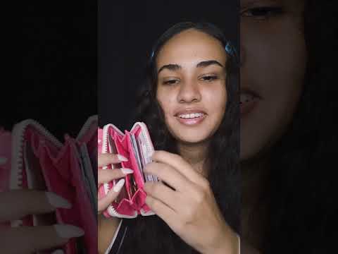 ASMR TRIGGER NA MINHA CARTEIRA #asmr #viralshort #viral #shortvideo #triggers #dormir
