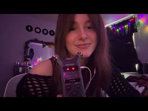 Testing Tascam ASMR | mouth sounds, tapping, hair sounds...