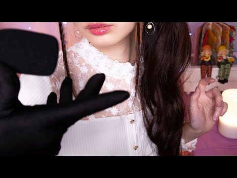 ASMR Elegant Mic Massage✨(Brain Massage, Brushing, Touching, Scratching, whispering)