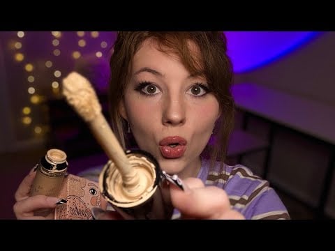 ASMR 5 MINUTE MAKEUP APPLICATION!⚡️♥ (fast)