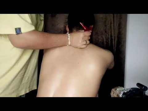 ASMR back massage 💆 and different hand sounds