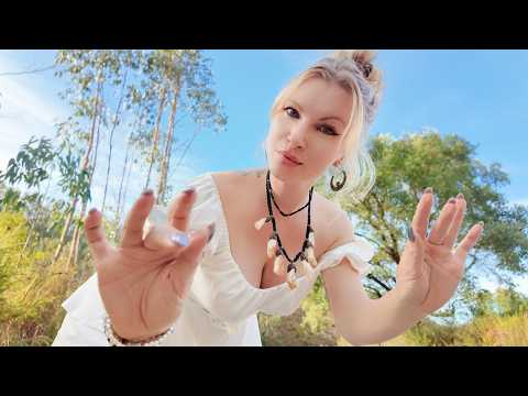 ASMR Laying down in Nature, Energy clearing, Personal attention.