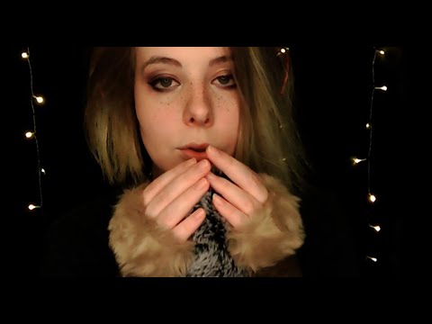 ASMR | slow Fluffy Mic & NEW Gloves Sounds w/ Shushing & Breathing - Blue Yeti