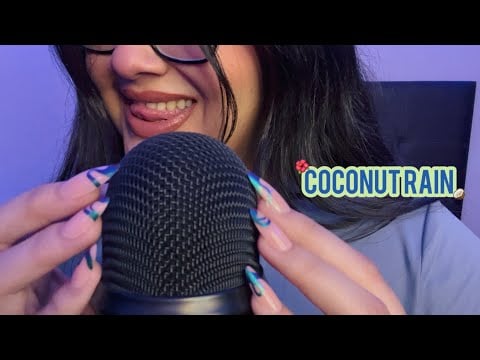 MOUTH SOUNDS, COCONUT RAIN, NAIL TAPPING | TAPPING EN MIS UÑITAS | ASMR EN ESPAÑOL