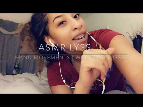 ASMR HAND MOVEMENTS | UNINTELLIGIBLE WHISPERS | ASMR LYSS ✨