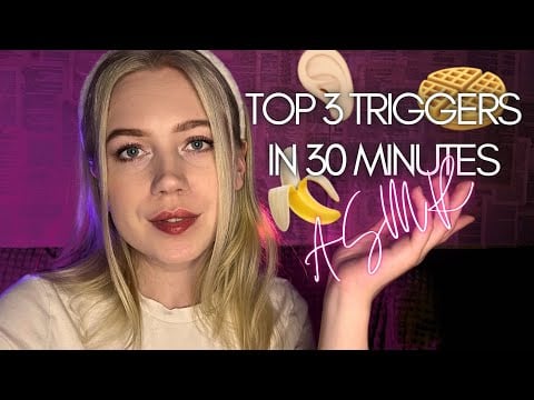 ASMR waffle 🧇 banana 🍌 ear 👂🏻 | asmr fake food | #asmrminuha #asmr 
