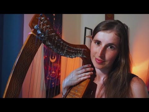 ASMR Soft Singing Humming You to Sleep - Sacred Chants - 432hz Healing Frequency Ethereal Harp Music