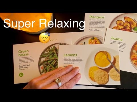 I Just Flipped Through Publix Recipe Cards for Relaxation 🍆 ASMR Soft Spoken, Very No Frills