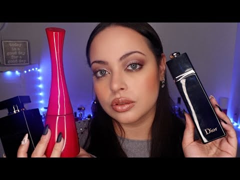 ASMR| PERFUME COLLECTION - Fall & Winter Edition (Glass Tapping, Scratching & Liquid Sounds)