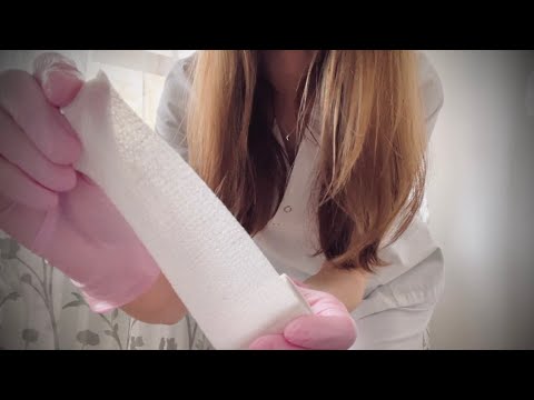 ASMR Realistic Exam, Nurse Treats your injuries, Doctor Roleplay (english/german/deutsch) POV