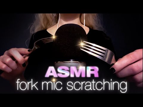 1 HOUR ASMR ✨ Intense Ear-to-Ear Metal Fork Mic Scratching ⚡️ Deep Brain Massage 😴 No talking!