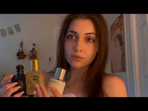 ASMR Perfume Collection (whispering, nail tapping, bottle spraying)