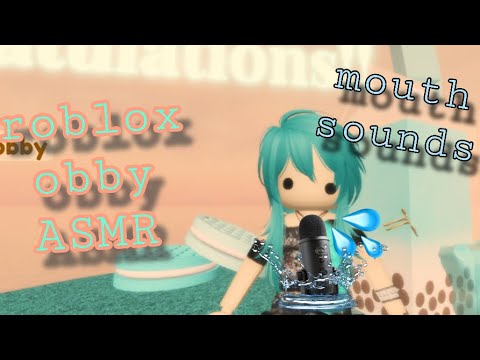 mouth sounds ASMR ROBLOX OBBY💦💜