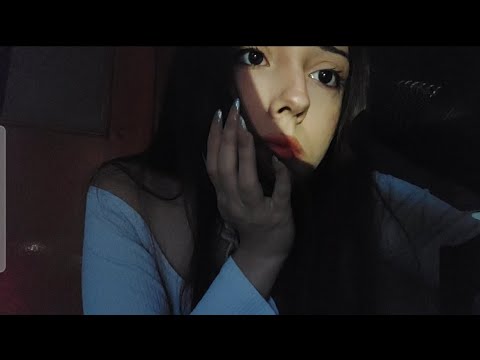 asmr whispering with light gum chewing 🥰🐛