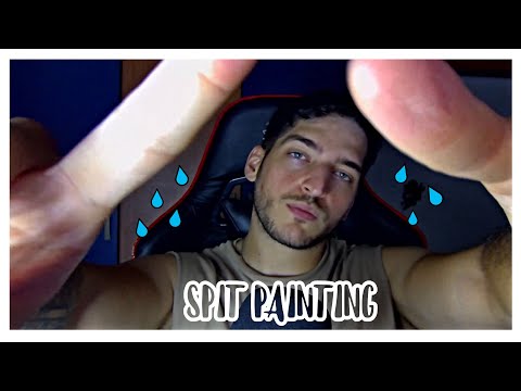 ASMR SPIT PAINTING con ECOOOOO | MOUTH SOUNDS ASMR💤💤💤