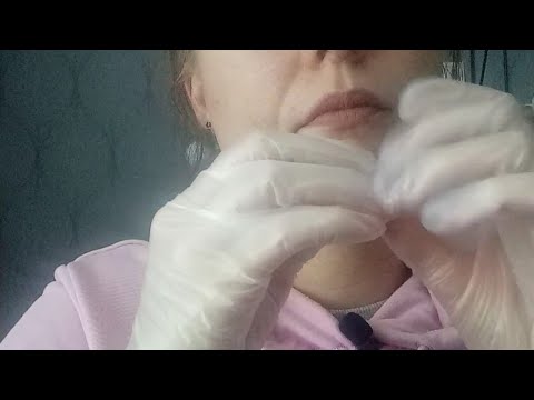 ASMR- Old school style: Plastic glove sounds, a lot of hand movements and whisper