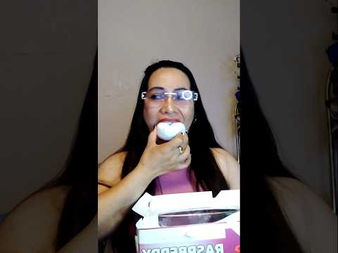 One time bite raspberry donut# #everyone #carrott #shortsfeed #eatingchallenge