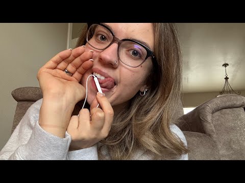 ASMR| Apple Mic Extra Clicky Inaudible Whispers & Mouth Sounds