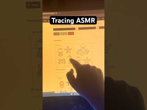 Tracing shapes on the screen 🖥️ Rain sounds/tongue clicking