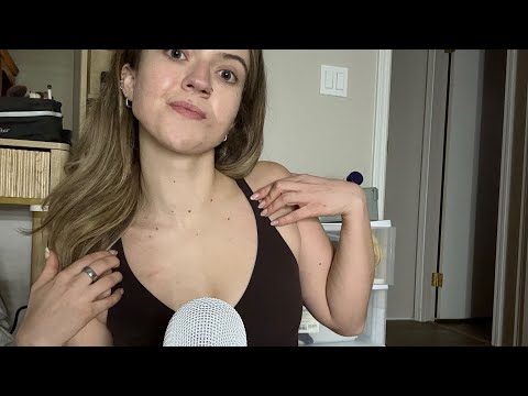 ASMR| Fast Fabric Scratching/Strap Snapping & Collarbone Tapping|Body Triggers!