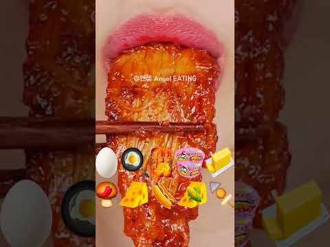 @AngelEATING777 asmr CORN CHEESE SPICY NOODLE TTEOKBOKKI MUKBANG 콘치즈 불닭 떡볶기 먹방 eating sounds