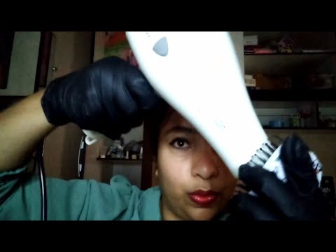 ASMR Fazendo progressiva no seu cabelo: aplicando, esticando, escovando e pranchando 💇‍♀️🌷