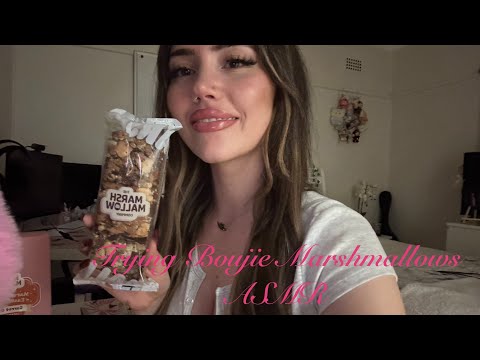 trying boujie marshmallow flavours ASMR 👁️