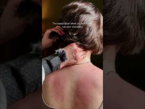 What we mean when we say rub our shoulders. ASMR head, neck, and shoulder massage for deep sleep 😴