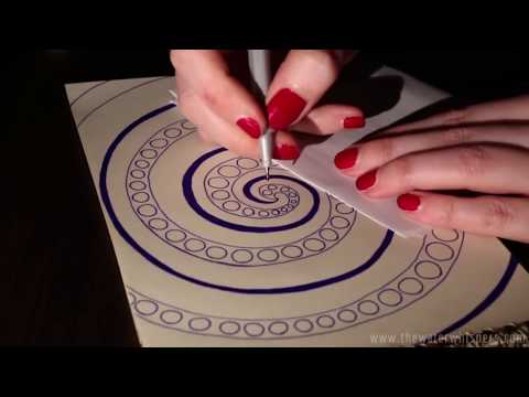 ☯ Zentangle Saturdays ☯ ~ ASMR Sounds Only With Soothing Fine liner Drawing Sounds