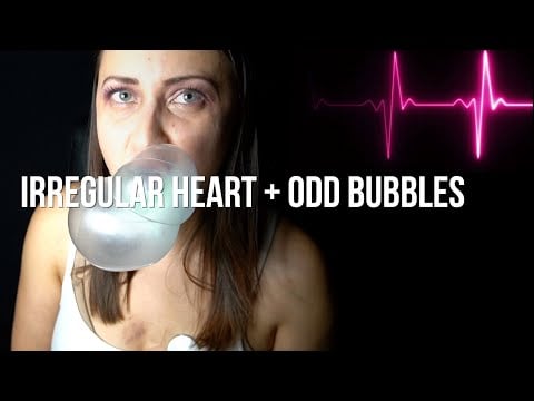 Irregular Female Heartbeat | Blowing & Sucking Fruity Bubble Gum Into Odd Shapes