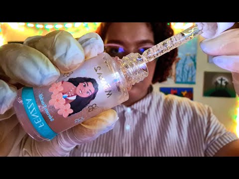 ASMR DERMATOLOGISTA TESTANDO PRODUTOS DE SKINCARE EM VOCÊ 💕