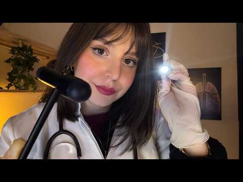 ASMR | Exame médico detalhado (nervos cranianos e físico)