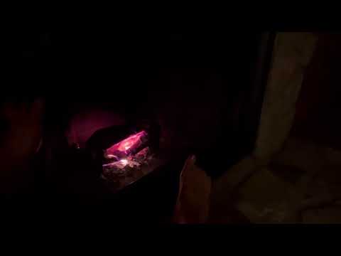 ASMR bare feet warm by the fire