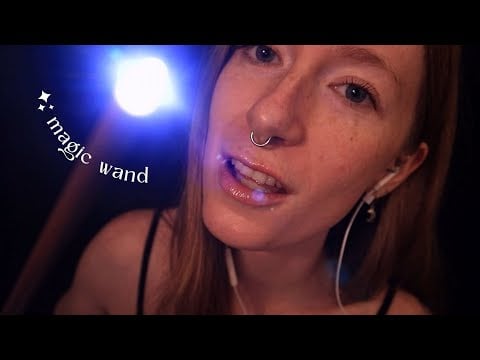 ASMR | Light word tracing with a magic wand for SLEEP 🪄 (Guess the word, soft-speaking, whispered)