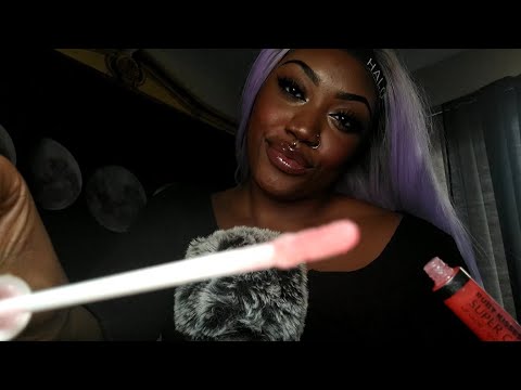 ASMR| Lip Gloss Application On You & Me (Intense Mouth Sounds) #asmr #mouthsounds #tingles