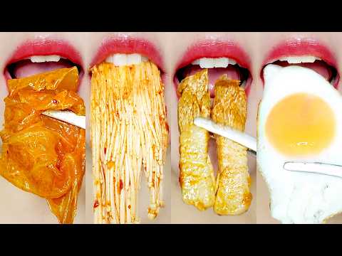 ASMR Korean Home Meal 🌶️ Spicy Kimchi & Soft Tofu Stew 🥘 MUKBANG 김치찌개 순두부 열라면 이모지 먹방 Eating Sounds