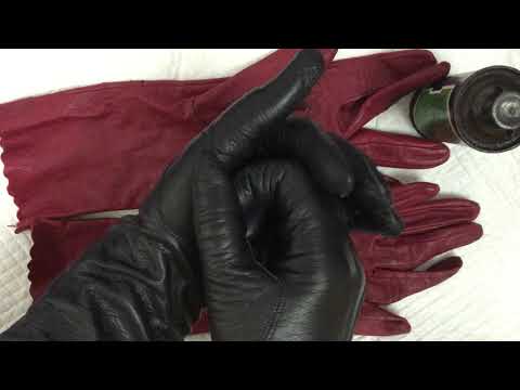 LEATHER GLOVES 🖤  OILING  [[ASMR]]