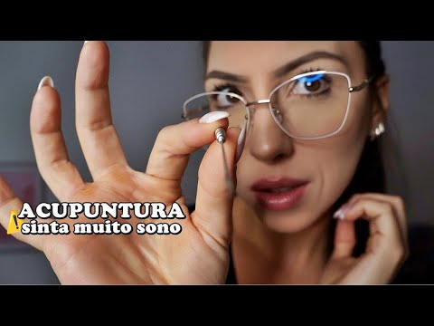ASMR o SEGREDO da ACUPUNTURA para SENTIR MUITO SONO