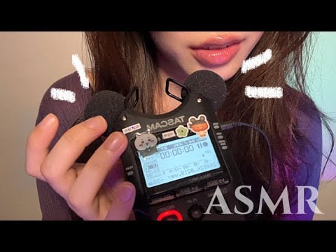 ASMR] 오른쪽 왼쪽 좌우 구분 확실한 입소리💤/Tascam Mouth Sounds