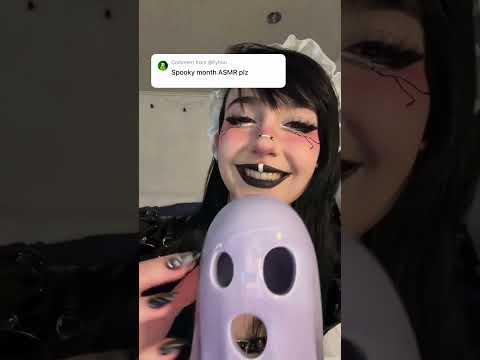 the BEST spooky ASMR triggers 😈 || #asmr #asmrshorts #altgirl #gothgirl
