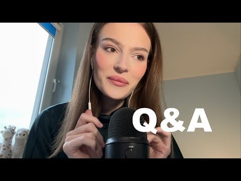 ASMR Q&A (soft clicky whisper)