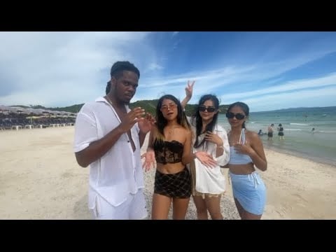 ASMR At The BeacH with friends - outside ASMR  (lofi) 🏝️
